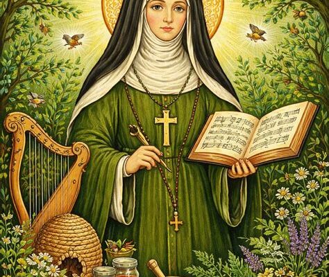 https://bible.art/p/O6UJ43fQ0oikMCyhBpnO/st-hildegard-van-bingen-medieval
